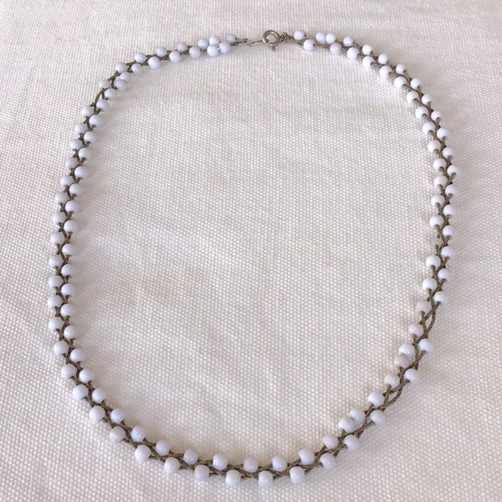 Vintage 60’s Glass and Silver Choker